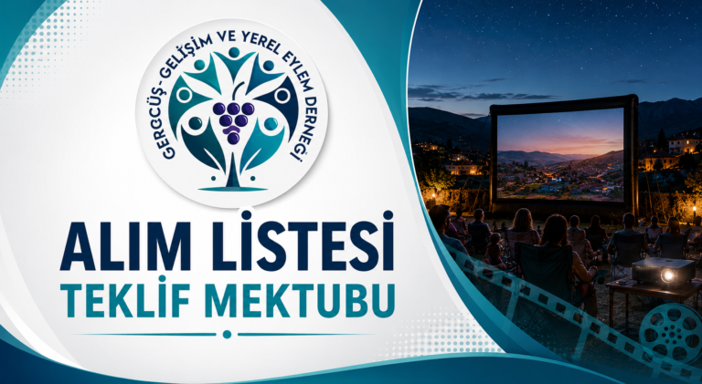 FAALİYET 2.6 ALIM LİSTESİ TEKLİF MEKTUBU
