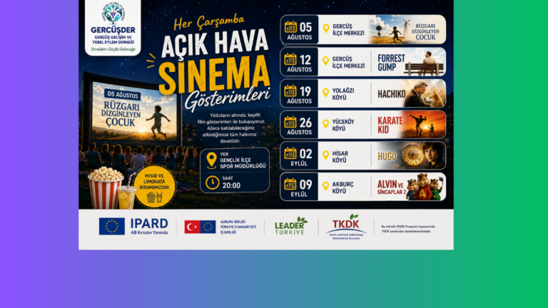 AÇIK HAVA SİNEMA GÖSTERİMLERİ
